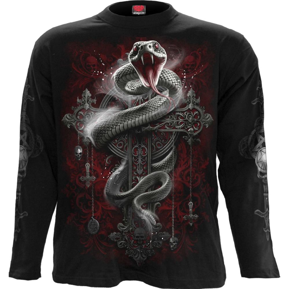 Spiral - Gothic Serpent Longsleeve shirt - Black